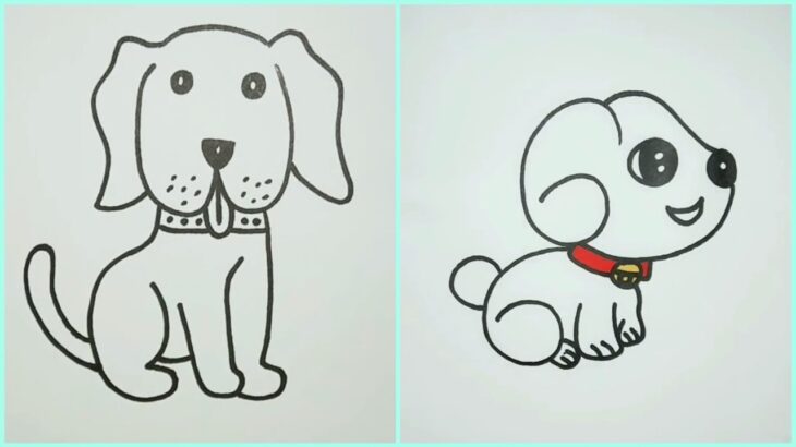 Vẽ chó con đáng yêu 🐶🐶 | Draw cute puppy | かわい犬の描き方 #Shorts