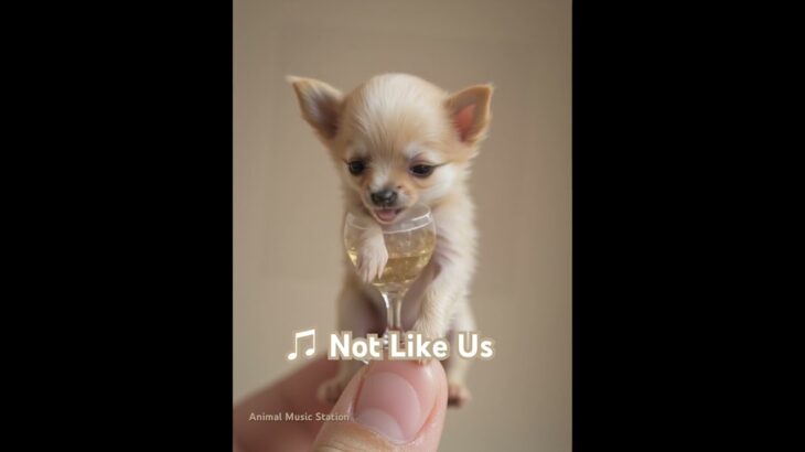 かわいい子犬が歌ってみた♫ Not Like Us #かわいい子犬 #dog #doglover #funny #funnydogs #Not Like Us #kendricklamar